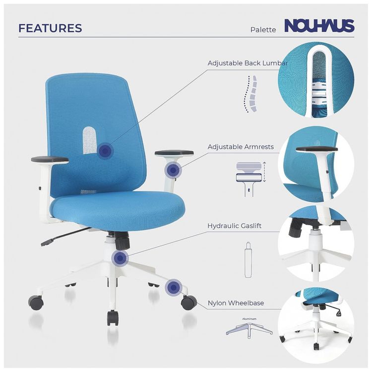 NOUHAUS-Cadeira-de-Escritorio-Ergonomica-Giratoria-com-foto-2