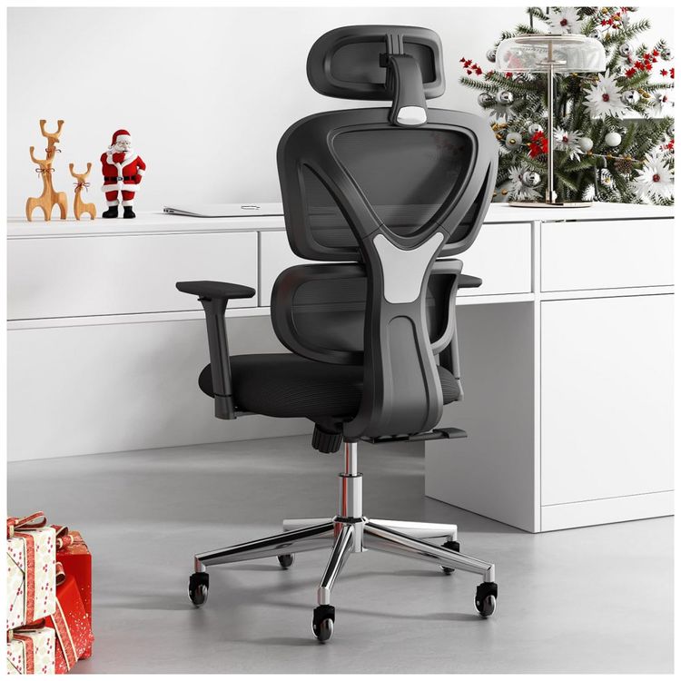 Cadeira-de-Escritorio-Ergonomica-Giratoria-com-Apoio-de-foto-0