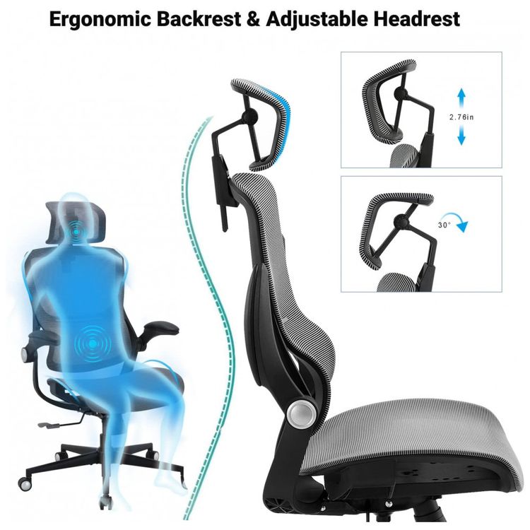 Cadeira-de-Escritorio-Ergonomica-Giratoria-com-Apoio-de-foto-5