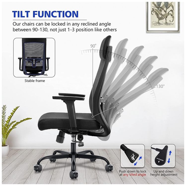 Cadeira-de-Escritorio-Ergonomica-Giratoria-com-Apoio-de-foto-4