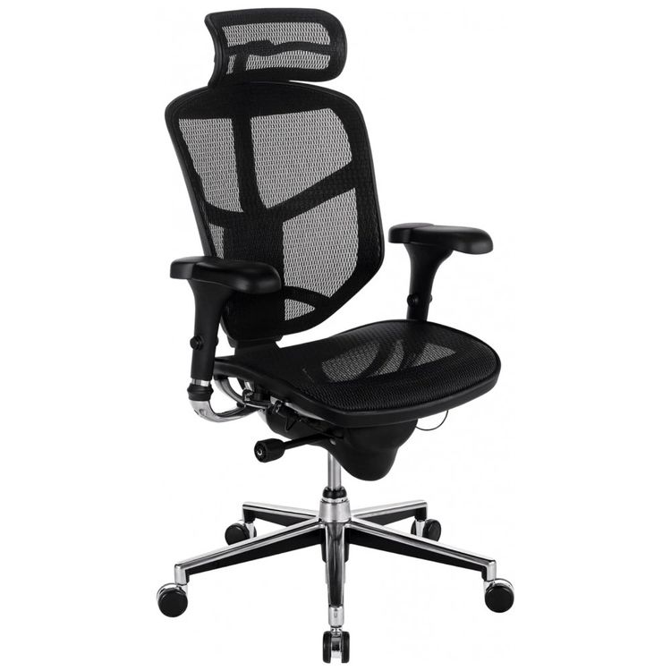 Cadeira-de-Escritorio-Ergonomica-Giratoria-com-Apoio-de-foto-0