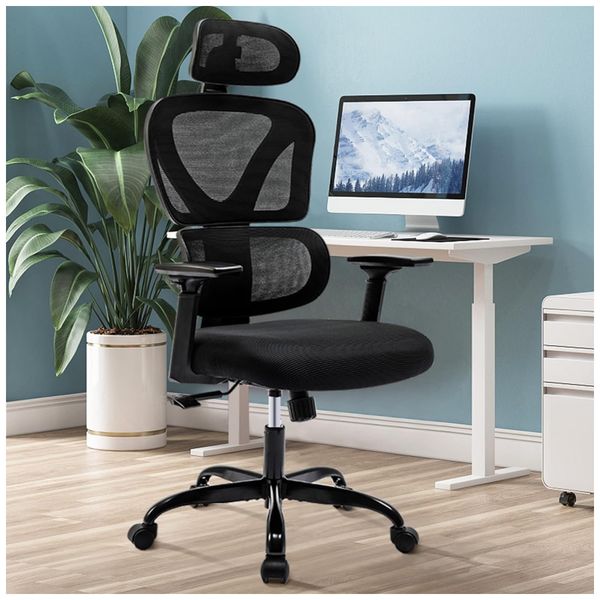 Cadeira-de-Escritorio-Ergonomica-Giratoria-com-Apoio-de-foto-0