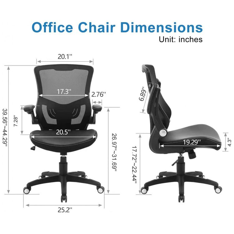 Cadeira-de-Escritorio-Ergonomica-Giratoria-com-Encosto-foto-2