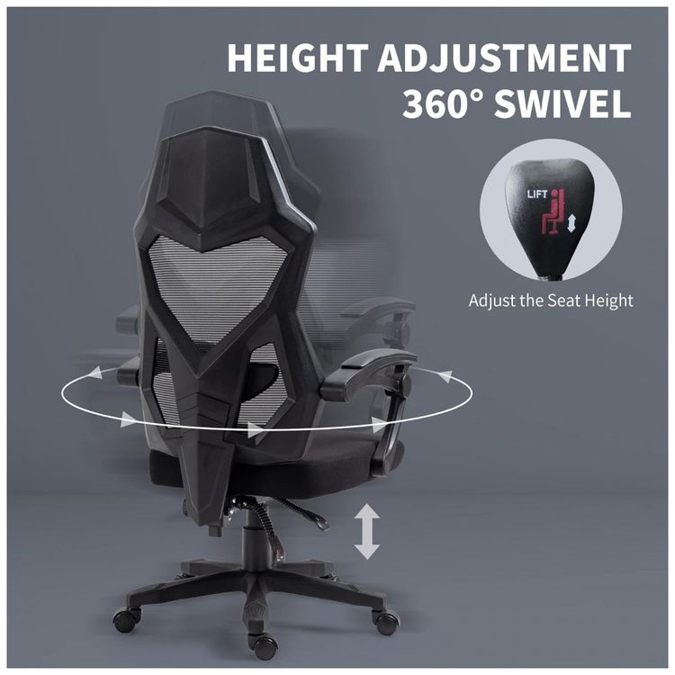 Cadeira-de-Escritorio-Ergonomica-Giratoria-com-Suporte-foto-4