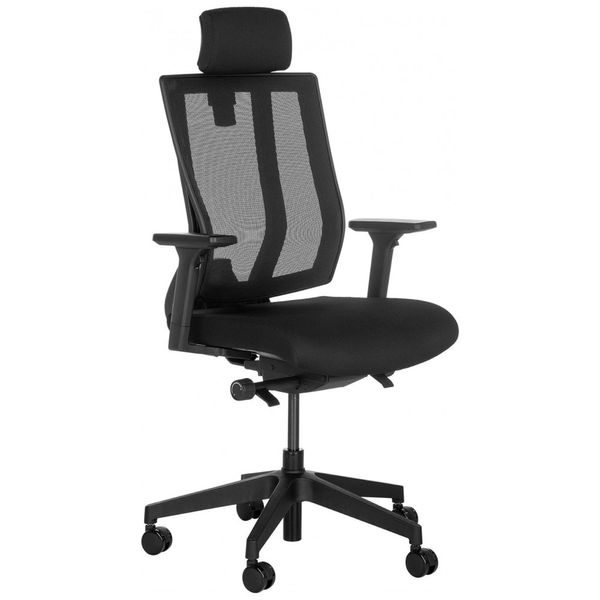 Cadeira-de-Escritorio-Ergonomica-Giratoria-com-Apoio-de-foto-0
