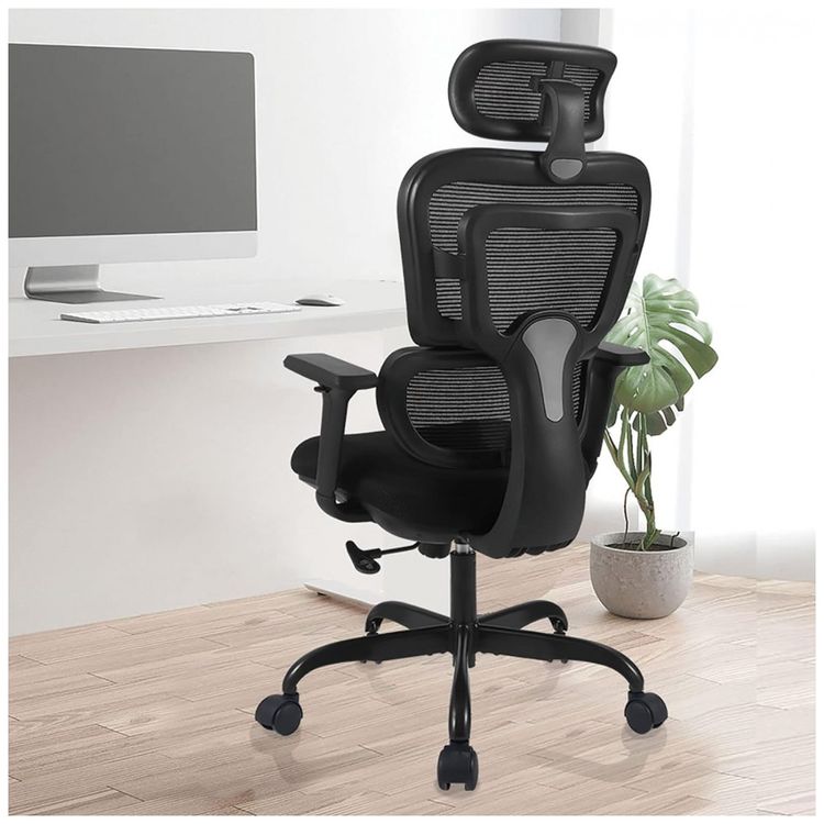 Black-968-Cadeira-de-Escritorio-Ergonomica-Giratoria-com-foto-0