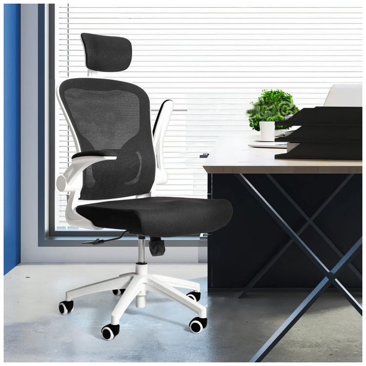 Cadeira-de-Escritorio-Ergonomica-Giratoria-com-Apoio-de-foto-1