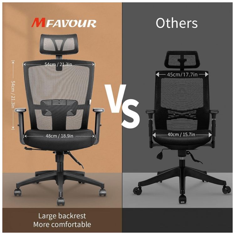 Cadeira-de-Escritorio-Ergonomica-Giratoria-com-Apoio-de-foto-2
