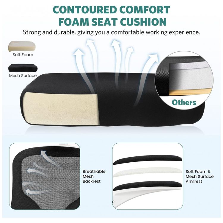 Cadeira-de-Escritorio-Ergonomica-Giratoria-com-Apoio-de-foto-5