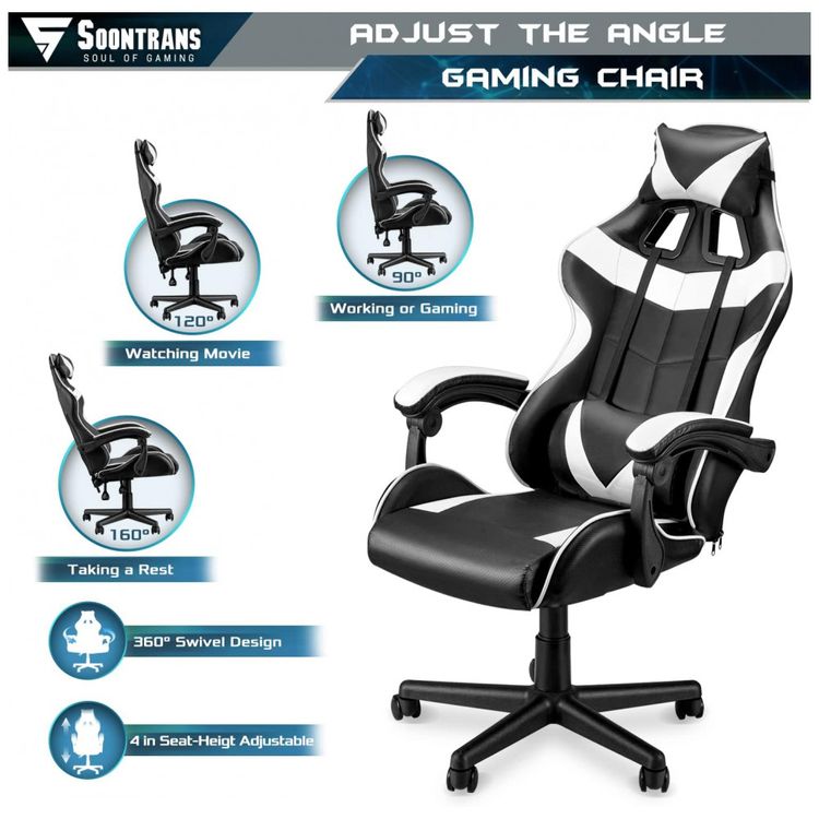 Cadeira-Gamer-Ergonomica-Reclinavel-com-Apoio-Lombar-e-foto-5