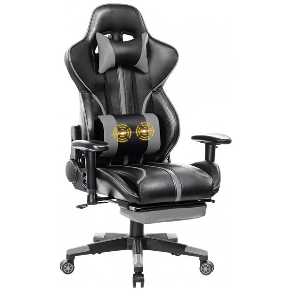 Cadeira-Gamer-Reclinavel-e-Giratoria-com-Apoio-Lombar-e-foto-0