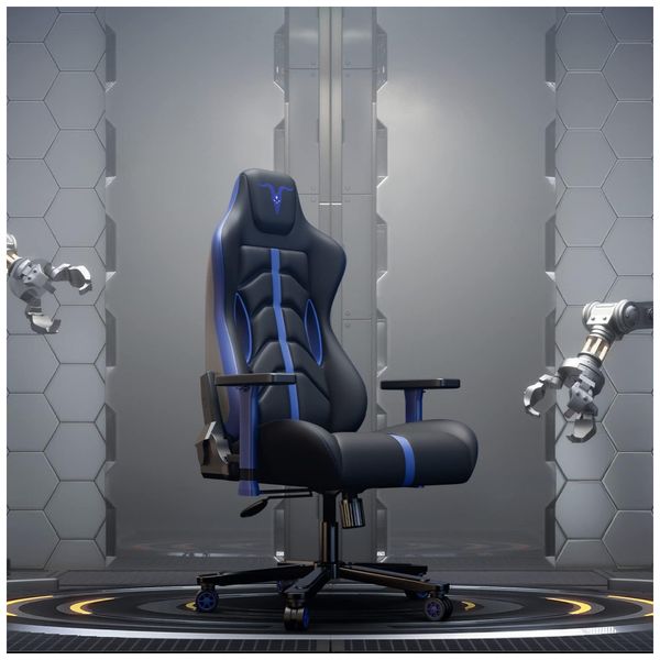 Cadeira-Gamer-Reclinavel-e-Giratoria-com-Apoio-Lombar-e-foto-0