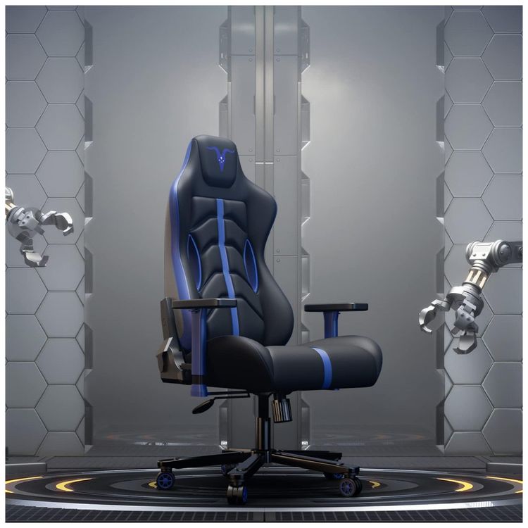 Cadeira-Gamer-Reclinavel-e-Giratoria-com-Apoio-Lombar-e-foto-0