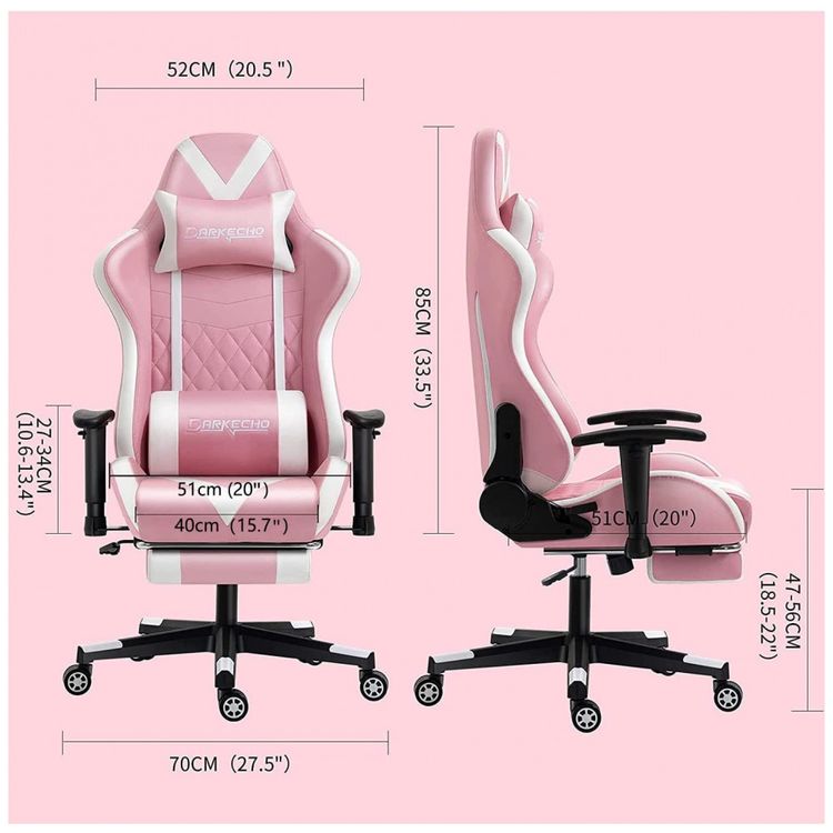 Cadeira-Gamer-Ergonomica-Reclinavel-com-Apoio-Lombar-e-foto-1