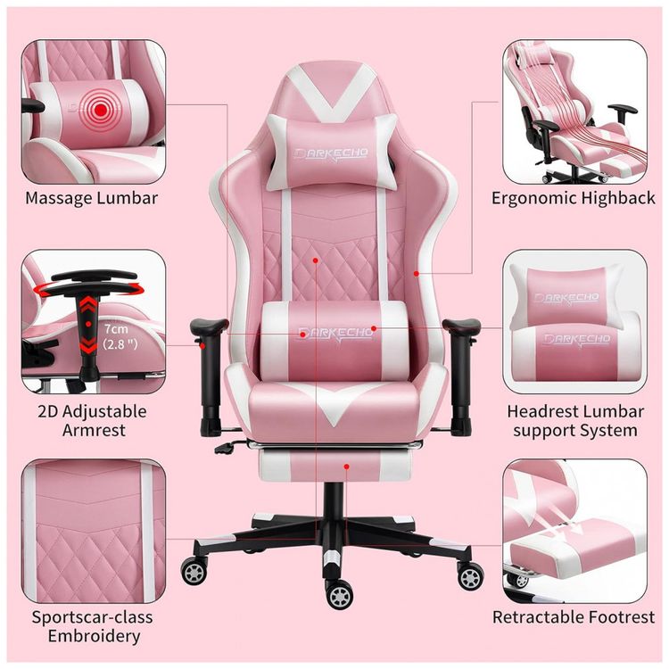Cadeira-Gamer-Ergonomica-Reclinavel-com-Apoio-Lombar-e-foto-3