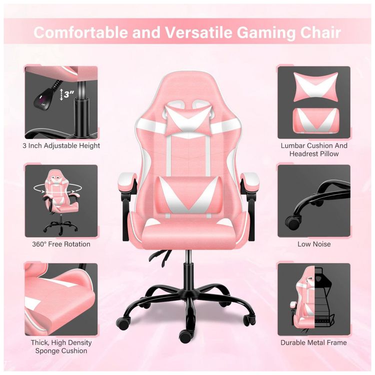 Cadeira-Gamer-Ergonomica-Reclinavel-e-Giratoria-com-Apoio-foto-3