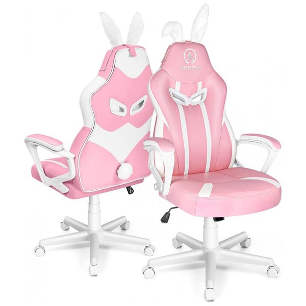 Cadeira-Gamer-Ergonomica-Giratoria-com-Suporte-Lombar-e-foto-0