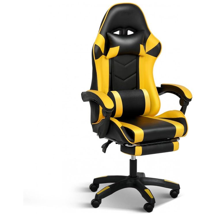 Cadeira-Gamer-Ergonomica-Giratoria-com-Suporte-Lombar-e-foto-0