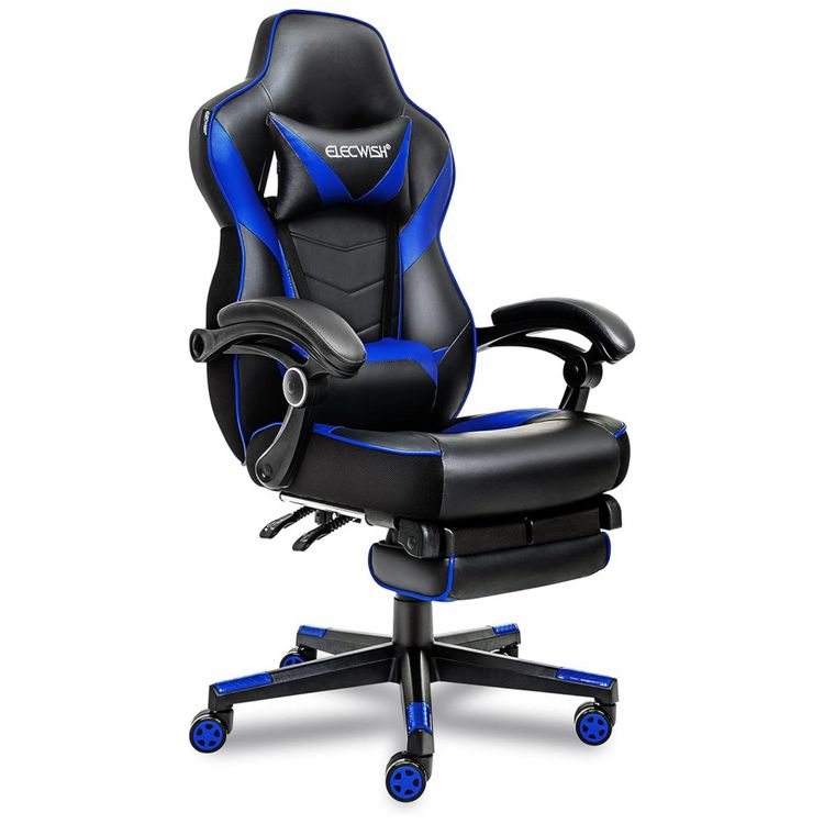 Cadeira-Gamer-Ergonomica-Giratoria-com-Suporte-Lombar-e-foto-0