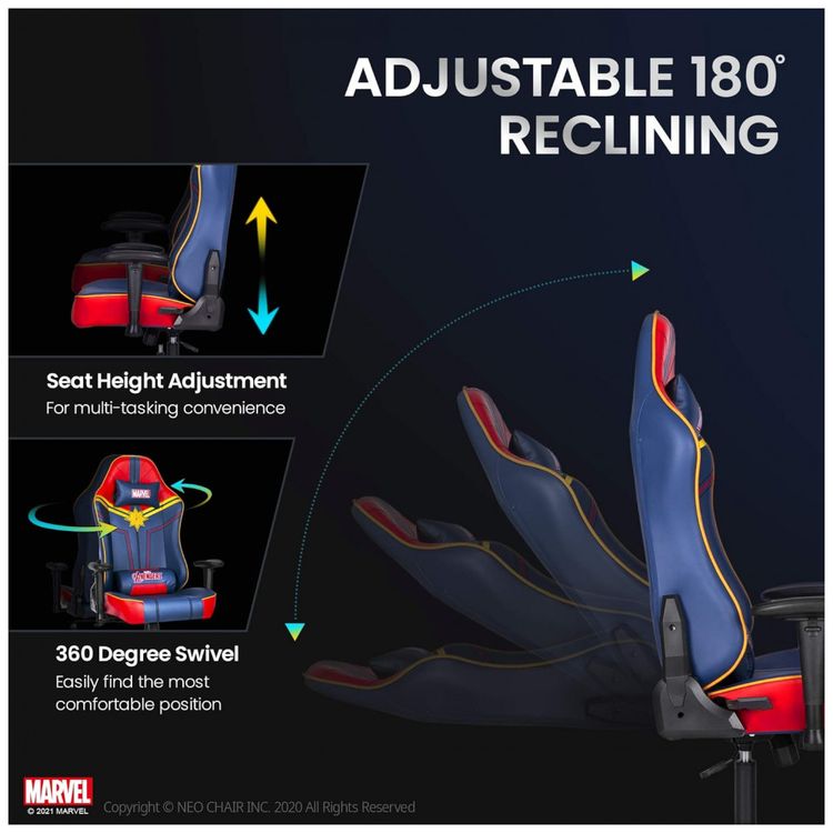 Marvel-Avengers-Cadeira-Gamer-Ergonomica-Reclinavel-com-foto-4