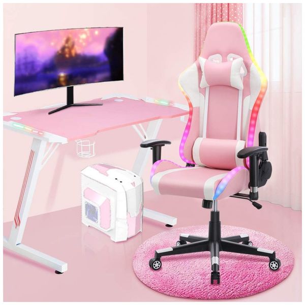 Cadeira-Gamer-Reclinavel-e-Giratoria-com-Luzes-e-Alto-foto-0