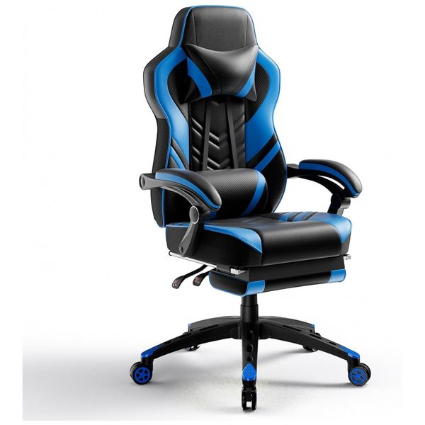 Cadeira-Gamer-Reclinavel-e-Giratoria-com-Apoio-Lombar-e-foto-0