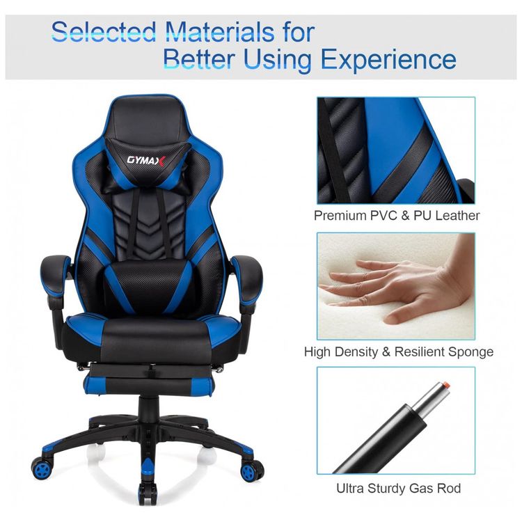 Cadeira-Gamer-Reclinavel-e-Giratoria-com-Apoio-Lombar-e-foto-5
