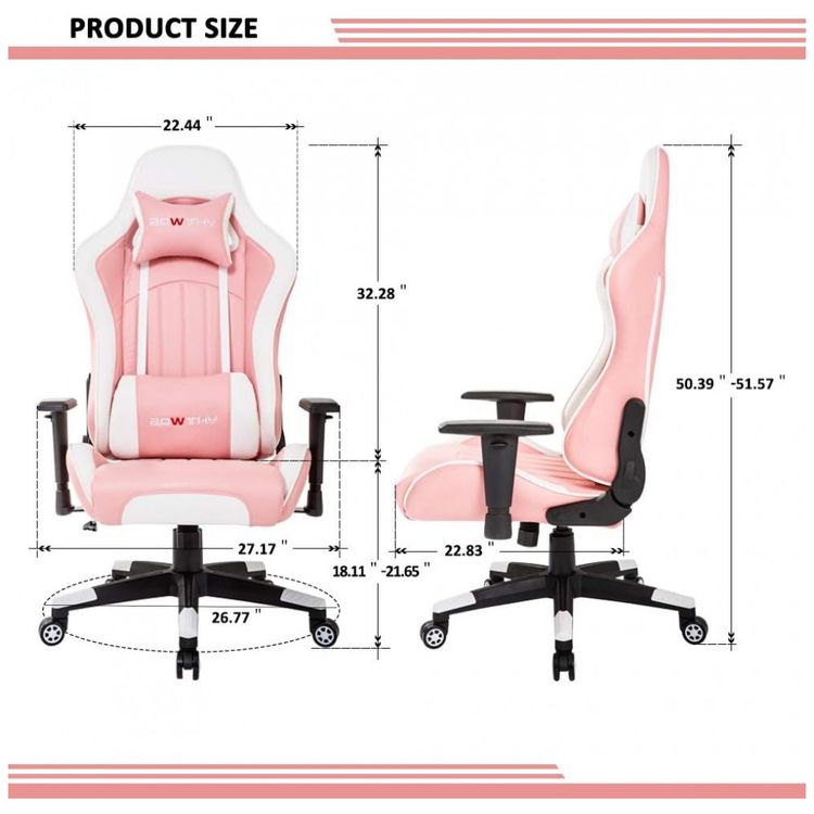 Cadeira-Gamer-Ergonomica-Reclinavel-e-Giratoria-com-Apoio-foto-5