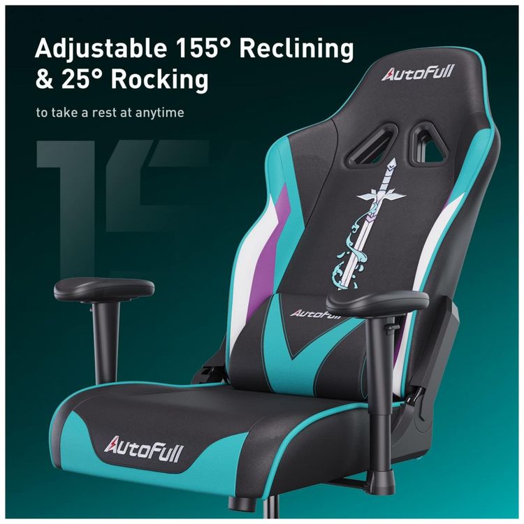 Cadeira-Gamer-Ergonomica-Reclinavel-e-Giratoria-com-Apoio-foto-5