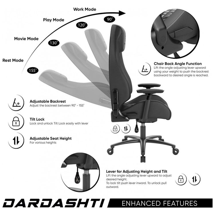 Cadeira-Gamer-Ergonomica-e-Giratoria-para-ate-158-kg-foto-4