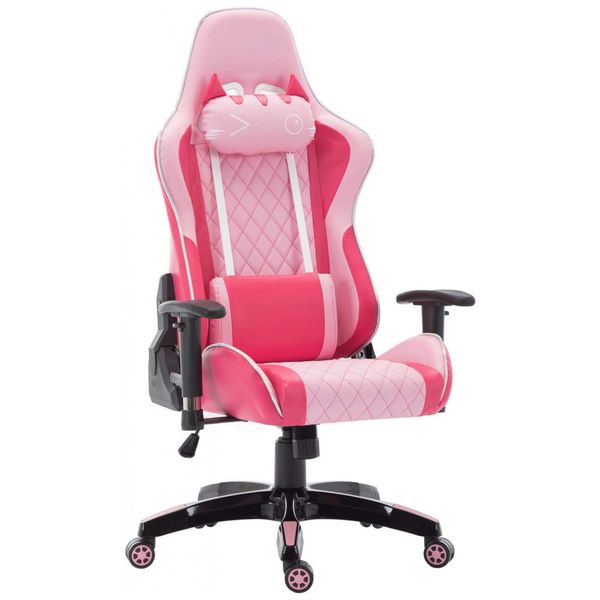 Cadeira-Gamer-Ergonomica-e-Giratoria-com-Apoio-de-Cabeca-3D-foto-0