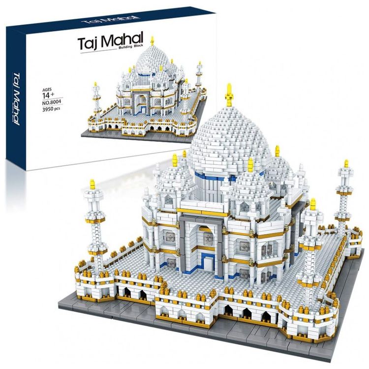 Arquitetura-Taj-Mahal-Micro-Blocos-3950-Pecas-Modelo-de-Kit-foto-0
