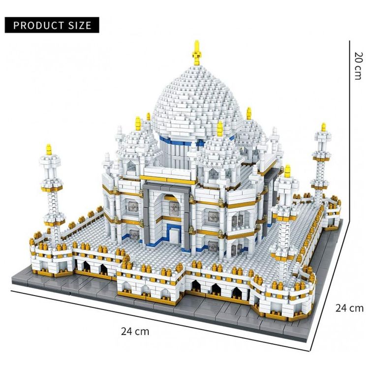 Arquitetura-Taj-Mahal-Micro-Blocos-3950-Pecas-Modelo-de-Kit-foto-1