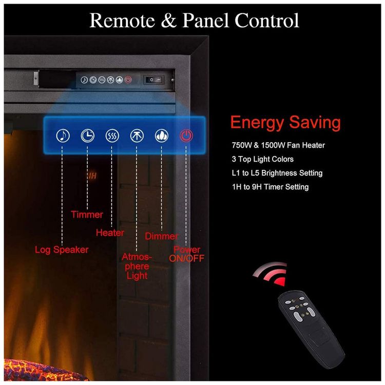 Lareira-Eletrica-de-Embutir-A69x101L-com-Controle-Remoto-e-foto-3