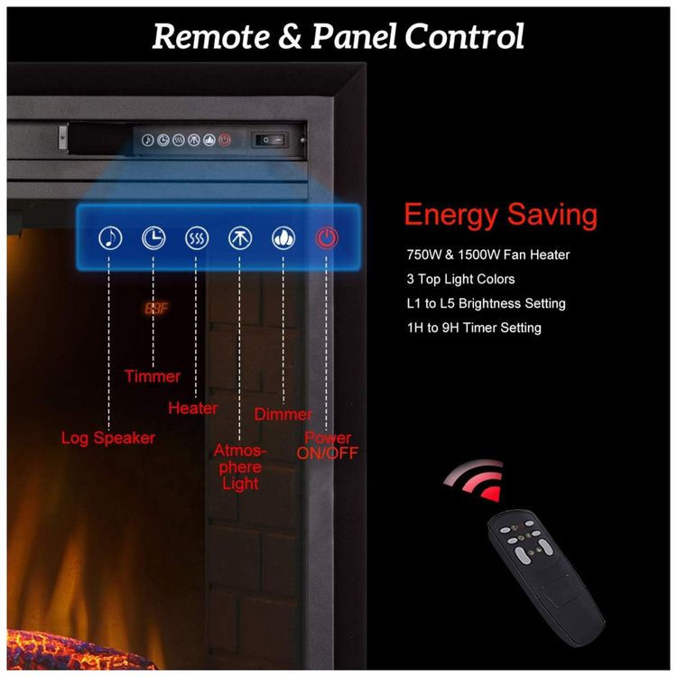 Lareira-Eletrica-de-Embutir-A69x109L-com-Controle-Remoto-e-foto-5