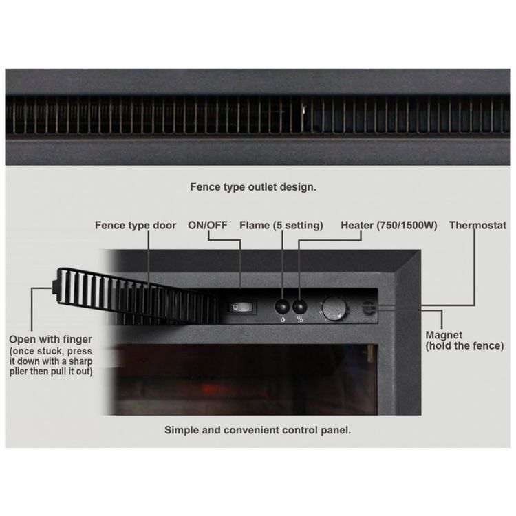 Lareira-Eletrica-de-Embutir-A54x62L-com-Controle-Remoto-foto-4