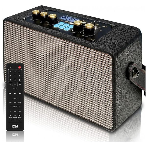 Caixa-de-Som-Bluetooth-Portatil-Vintage-com-5H-de-Reproducao-foto-0