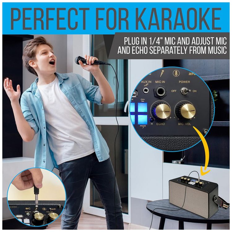 Caixa-de-Som-Bluetooth-Portatil-Vintage-com-5H-de-Reproducao-foto-4
