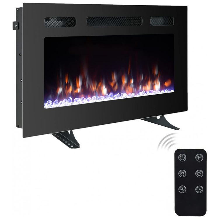 Lareira-Eletrica-de-Embutir-A54x101L-com-Controle-Remoto-e-foto-0