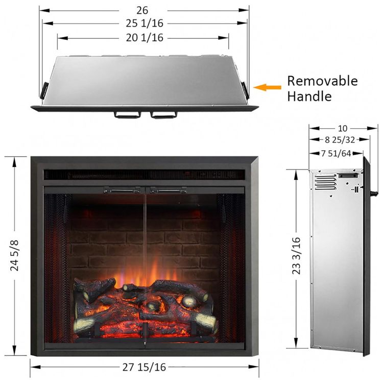Lareira-Eletrica-Pura-Flame-de-Embutir-A60x68L-com-Controle-foto-1