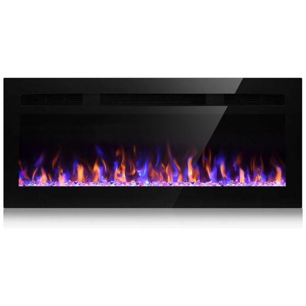 OOIIOR-Lareira-Eletrica-de-Embutir-A44x94L-com-Controle-foto-0