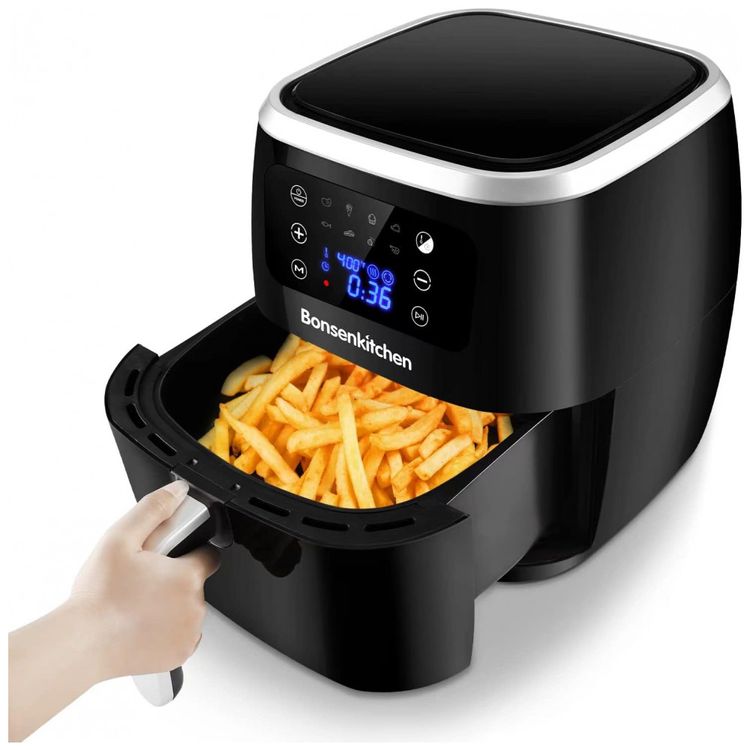 Fritadeira-Eletrica-AirFryer-6L-com-Painel-LCD-Digital-foto-0