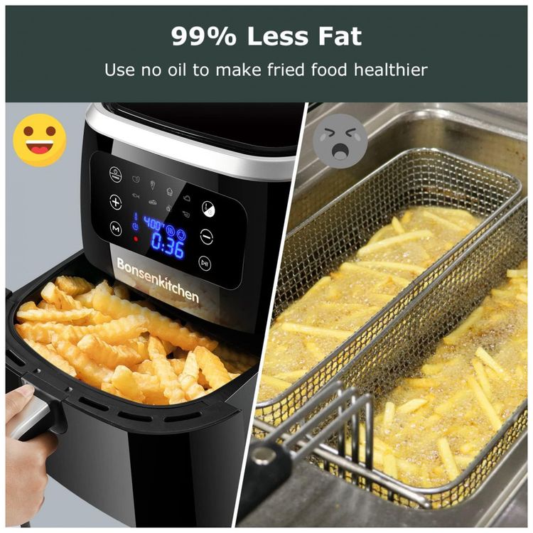 Fritadeira-Eletrica-AirFryer-6L-com-Painel-LCD-Digital-foto-4