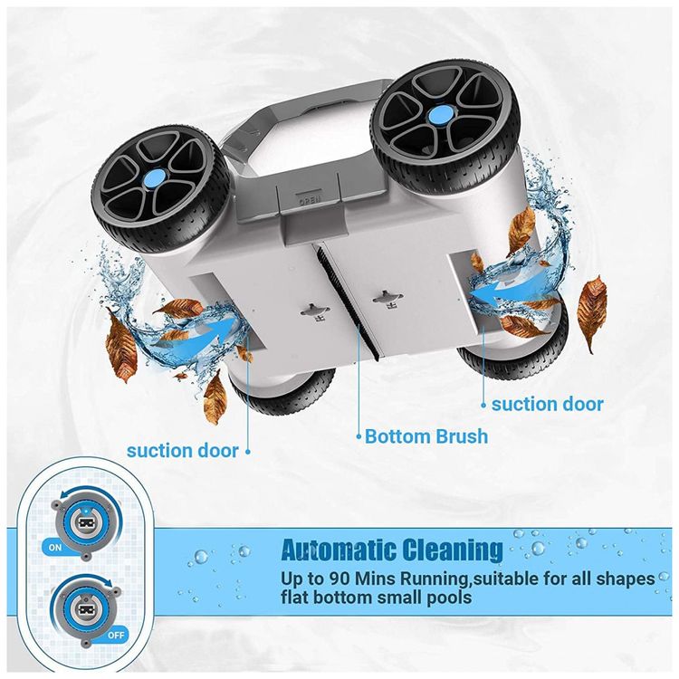 Aspirador-Robo-sem-Fio-Automatico-para-Piscinas-com-Bateria-foto-2