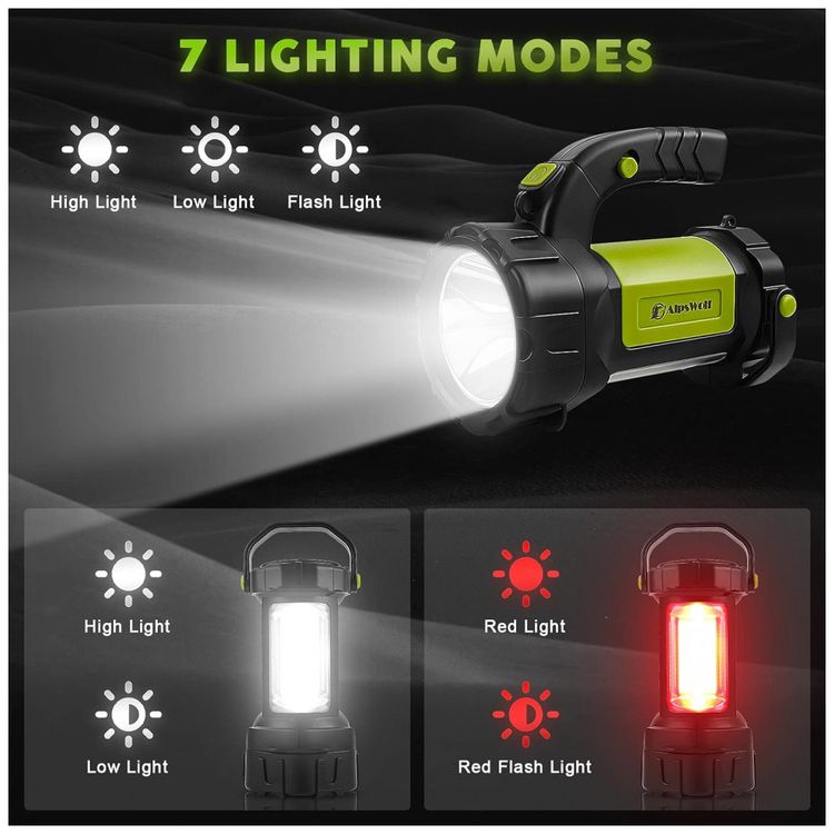 AlpesWolf-Lanterna-LED-Recarregavel-Portatil-com-800-Lumens-foto-4