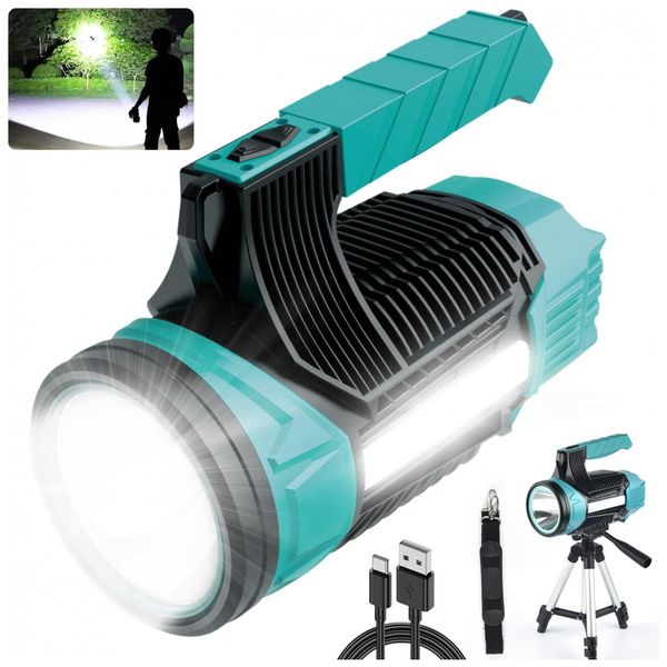 Lanterna-LED-Recarregavel-100000-Lumens-Bateria-de-14000mAh-foto-0