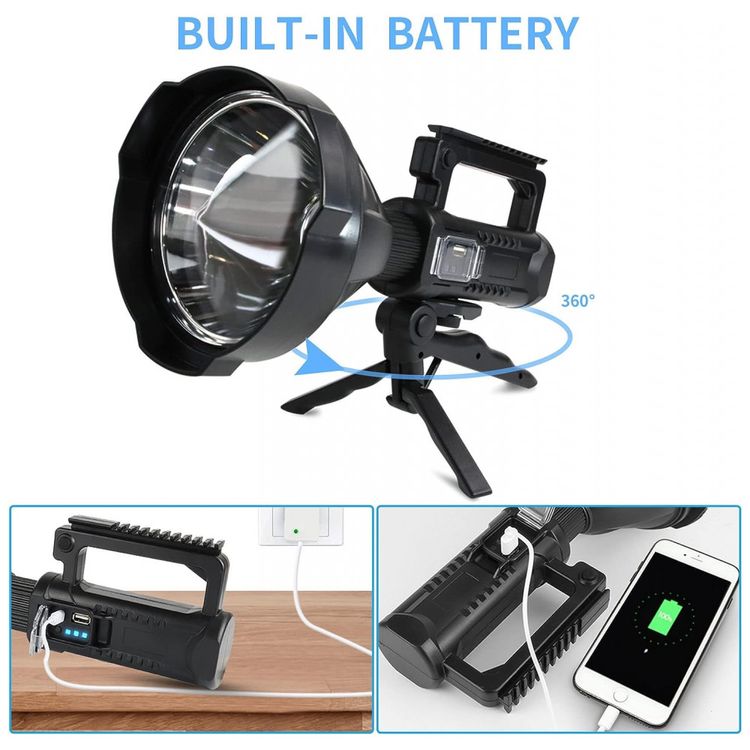 Lanterna-LED-Recarregavel-90000-Lumens-com-4-Modos-IPX5-a-foto-4