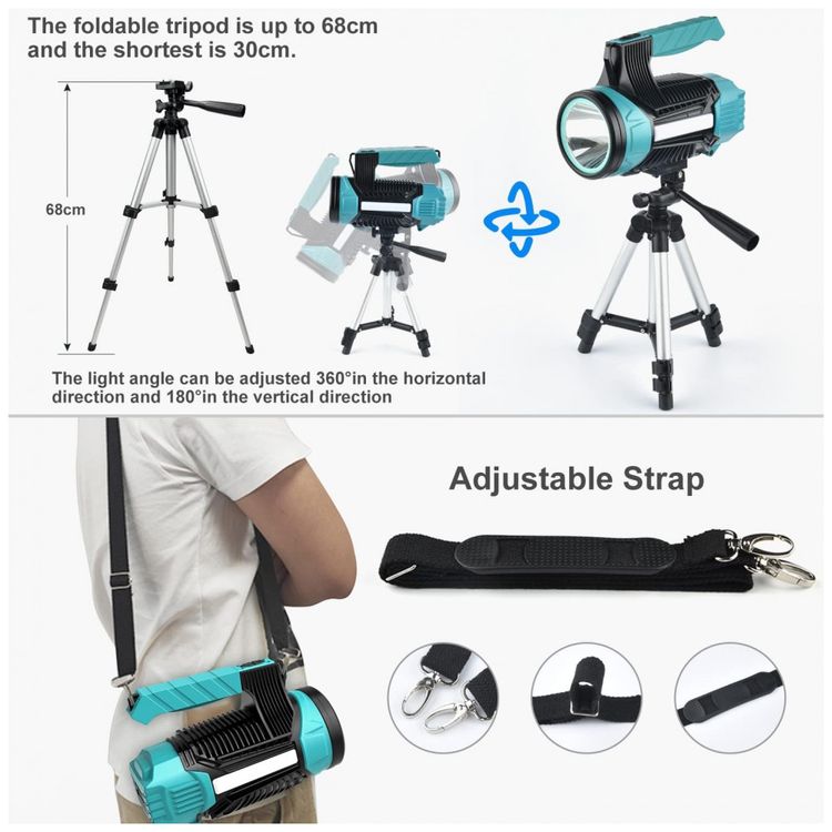 Lanterna-LED-Recarregavel-100000-Lumens-Bateria-de-14000mAh-foto-5