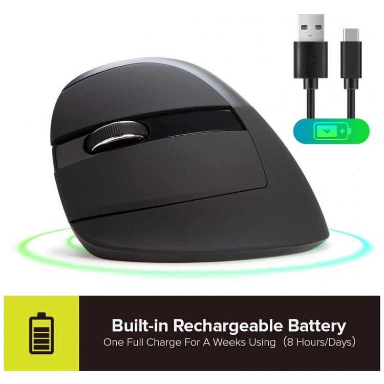 Mouse-Ergonomico-Vertical-Optico-sem-Fio-Reduz-a-Tensao-do-foto-4