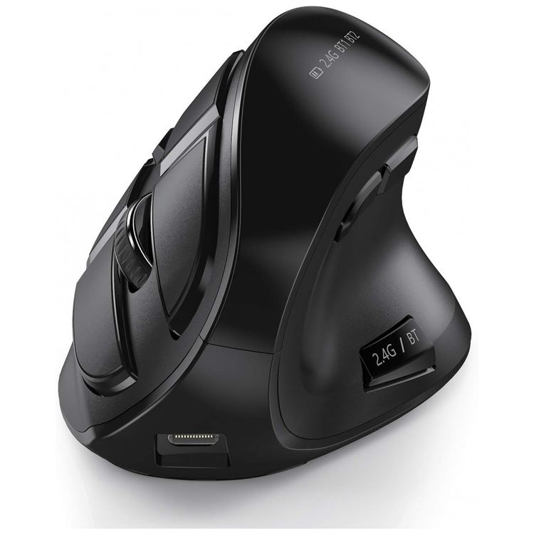 Seeda-Mouse-Ergonomico-Vertical-Optico-sem-Fio-Reduz-a-foto-0